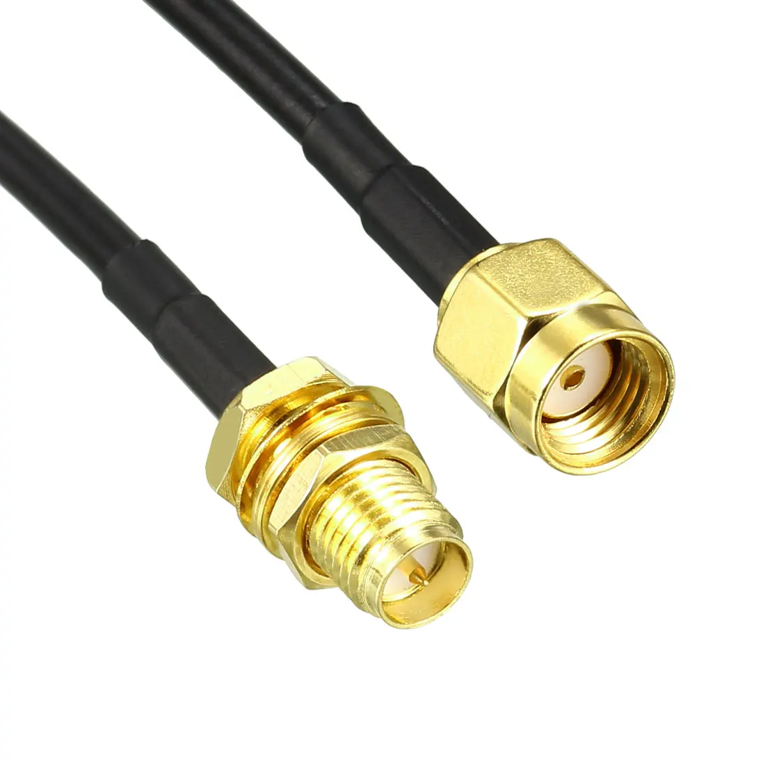 uxcell Antenna Extension Cable RP-SMA Male to RP-SMA Female Low Loss RG174 20 ft 2pcs
