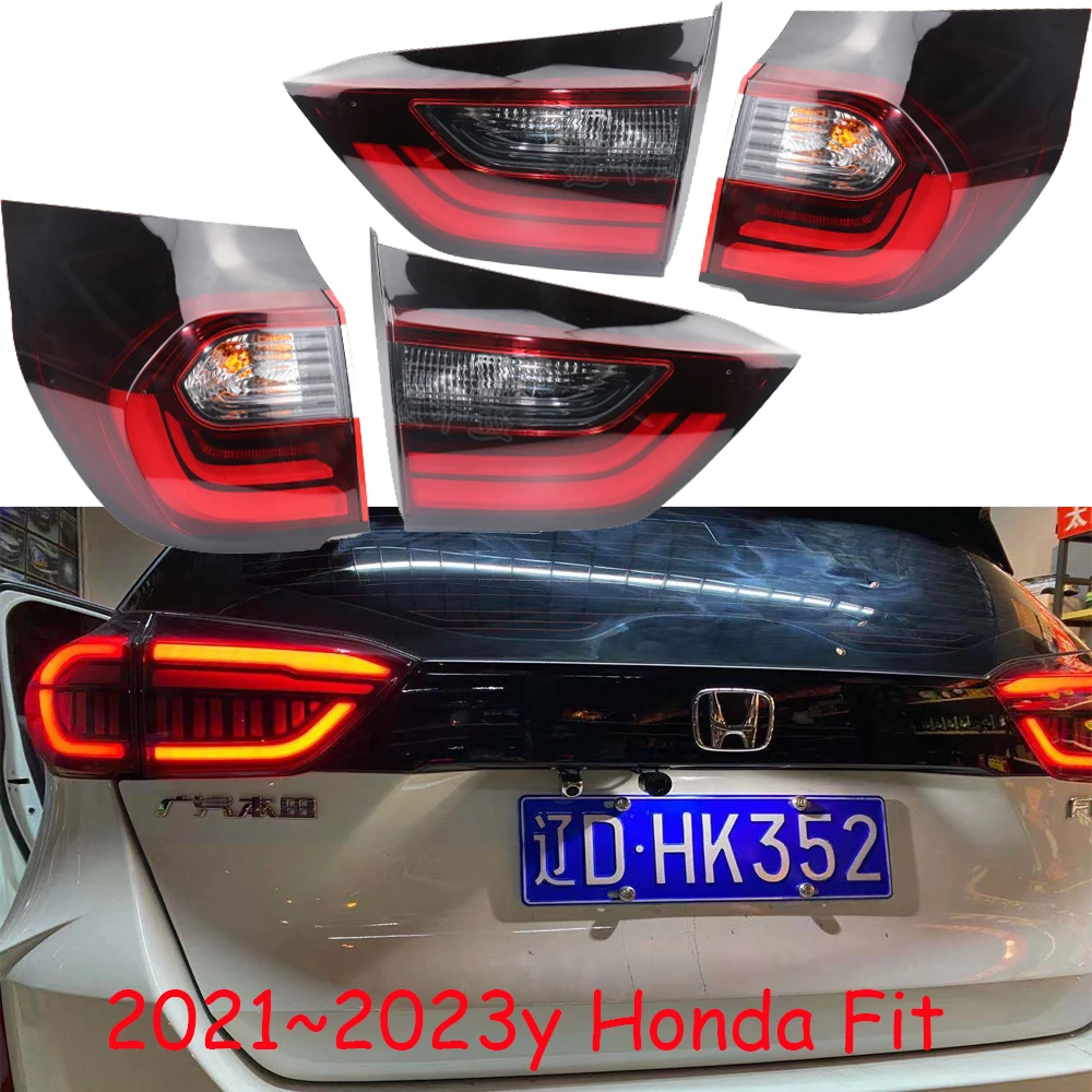 

1pcs car styling Fit Jazz tail lights for 2020~2022y car accessories for honda Jazz Fit taillight Tail Lamp rear light