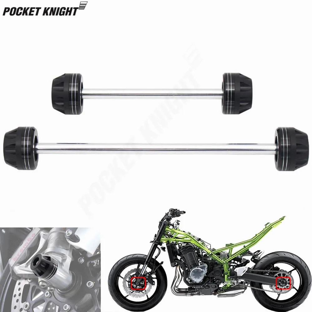 

For BMW F800R 2009-2015 10 11 12 13 14 Motorcycle Rear Front Axle Fork Crash Sliders Wheel Protector Falling Protection