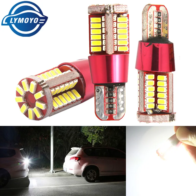 4pcs T10 168 192 W5W 57 SMD 4014 LED Canbus No Error Car Marker Light Parking Lamp Wedge Bulb Clearance Light LED Position Light