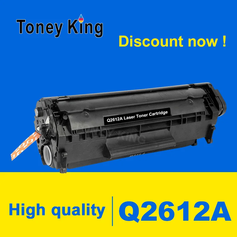 Toney King Q2612A 12A 2612 Compatible Toner Cartridge for HP LaserJet 1010 1012 1015 1020 3015 3020 3030 3050 1018 1022 Printer