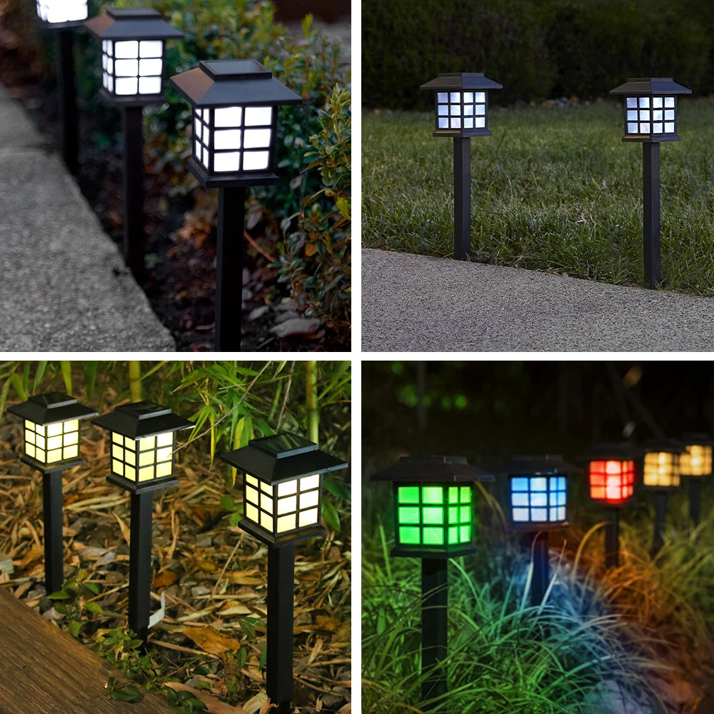 

2/4/6/8pcs Led Solar Pathway Lights Waterproof Outdoor Solar Lamp for Garden/Landscape/Yard/Patio/Driveway/Walkway Lighting