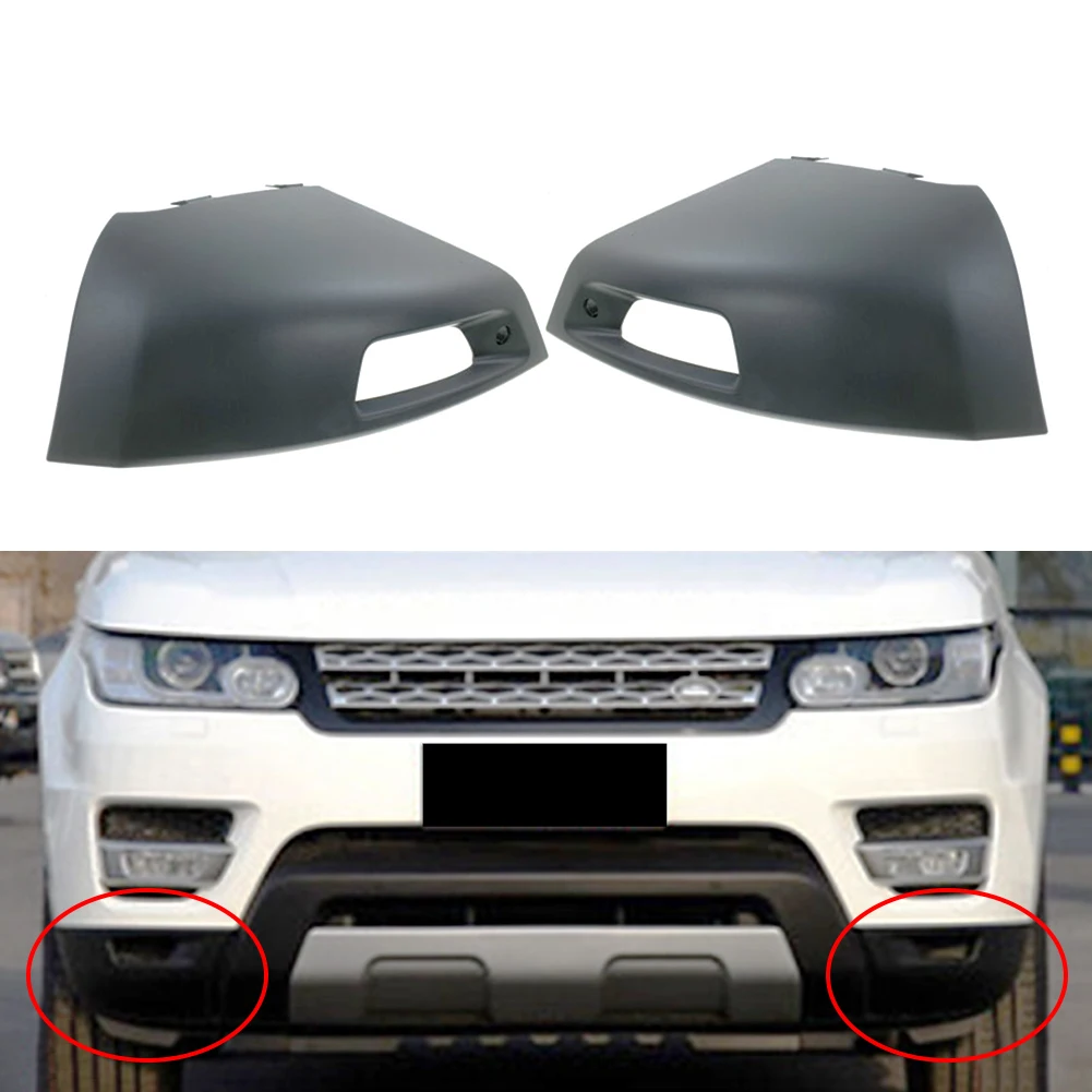 2Pcs Car Front Bumper Face Bar End Extension Left+Right For Land Rover Range Rover Sport L494 2014 2015 2016 2017 Primer Cover