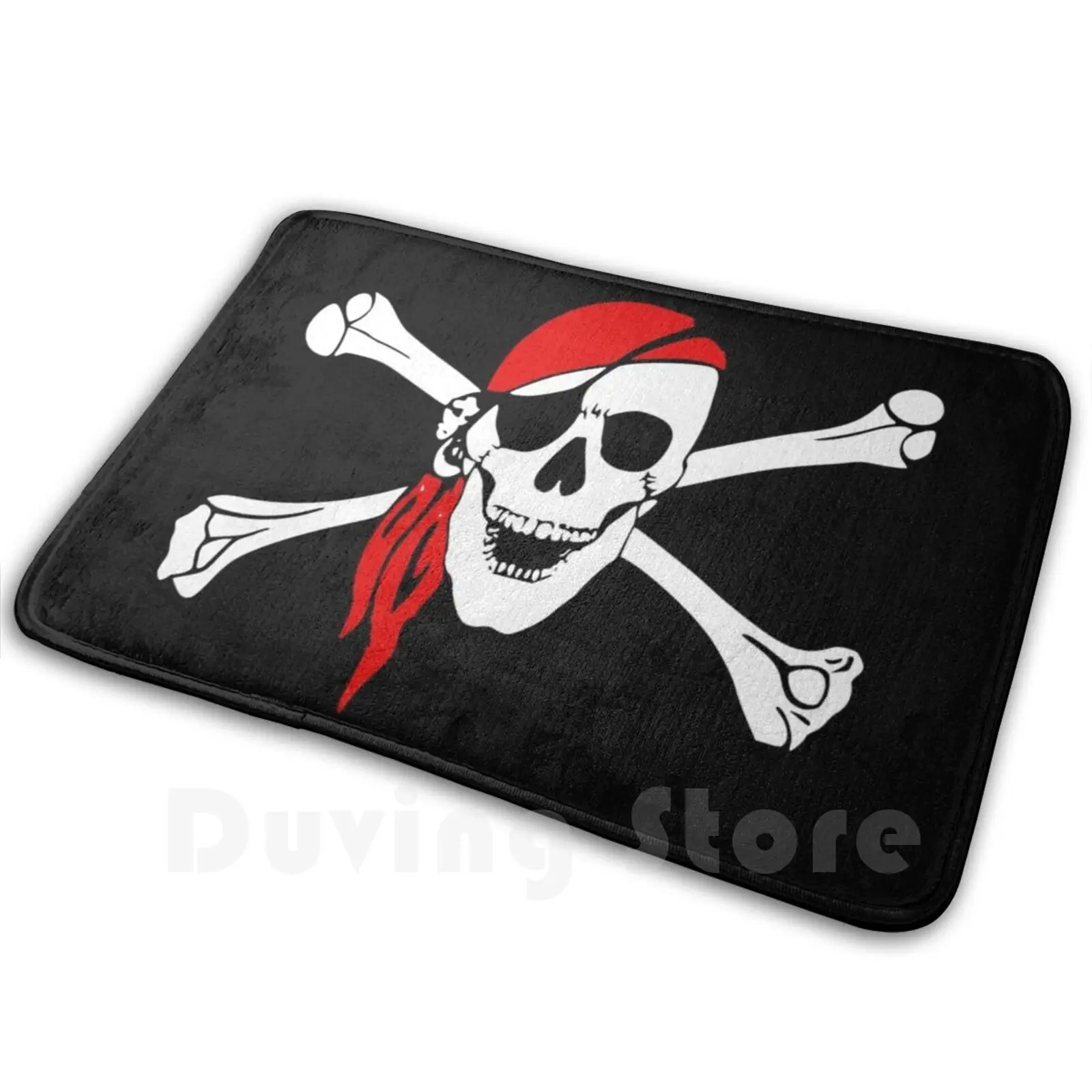 Pirate Mat Rug Carpet Anti-Slip Floor Mats Bedroom Mixedesigns Beautiful Mat Rug Carpets Cool Claims Funny Fun Biological