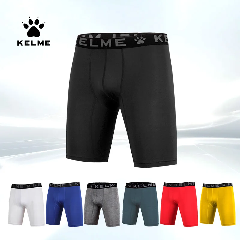 KELME Men Running  Shorts Summer Sports Compression Training Tights Fitness Breathable Quick Dry Elasticity Underwear K15Z706