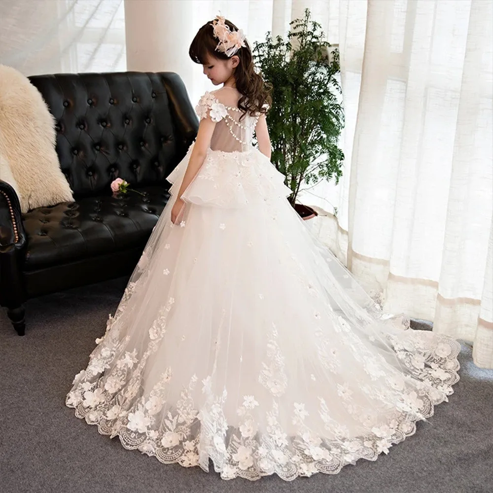 

Luxurious flower girl dresses for weddings and party Pageant dresses for girls