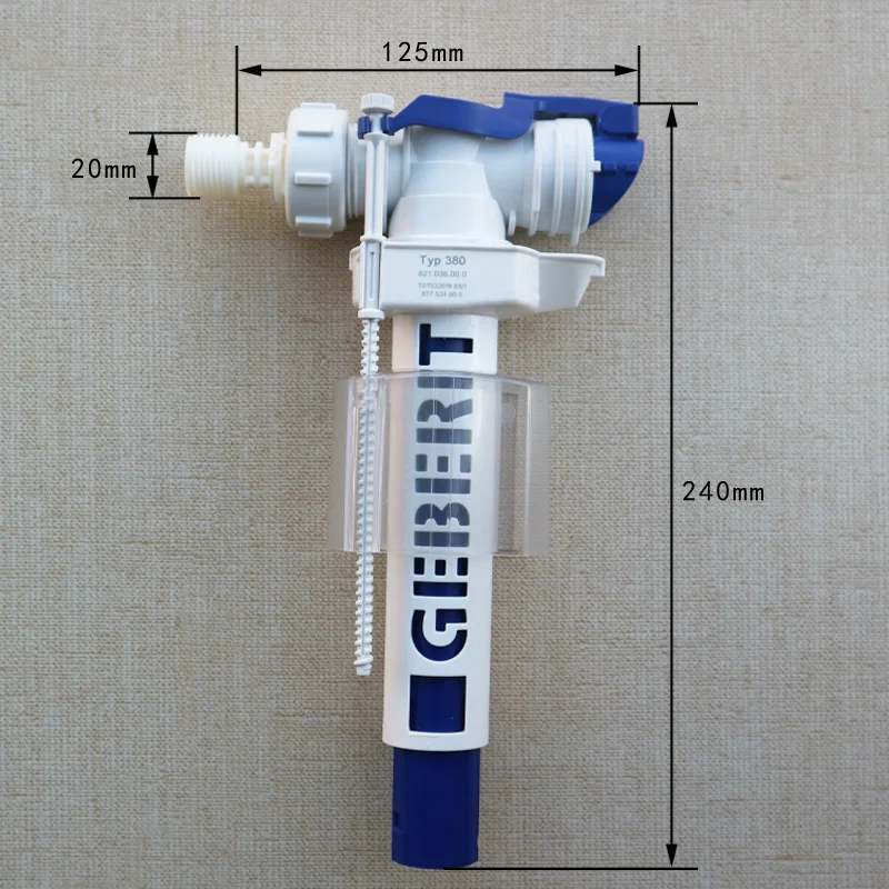 Toilet Inlet Valve Side Entry  Cistern Fittings Adjustable Float Filling Valves G3/8