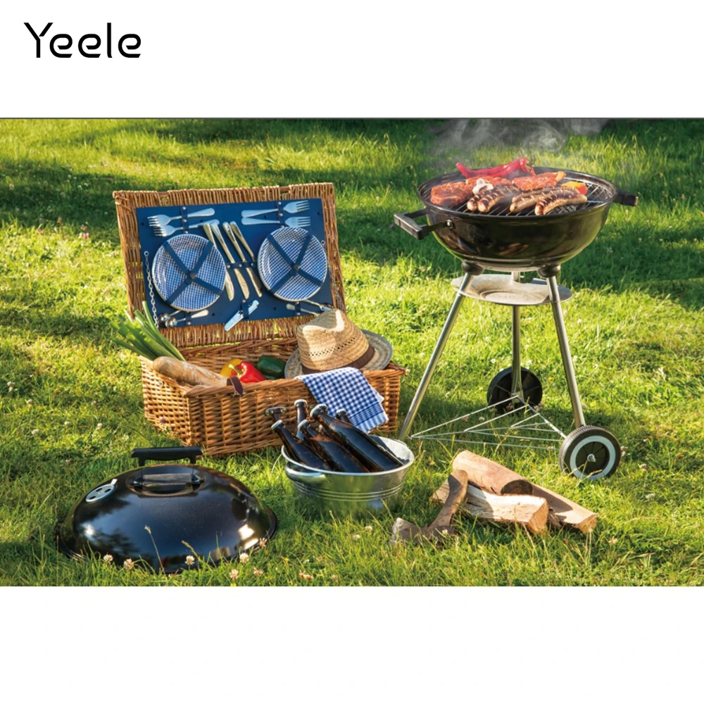 Yeele الربيع المراعي نزهة الشواء التصوير الفوتوغرافي خلفية التصوير Photophone صورة خلفية التصوير استوديو الصور