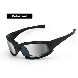 Transition Photochromic Polarized Model X7 Sports Sunglasses Fashion Goggles 4 Lens Kit CS Game Tactical Men's Glasses Sport