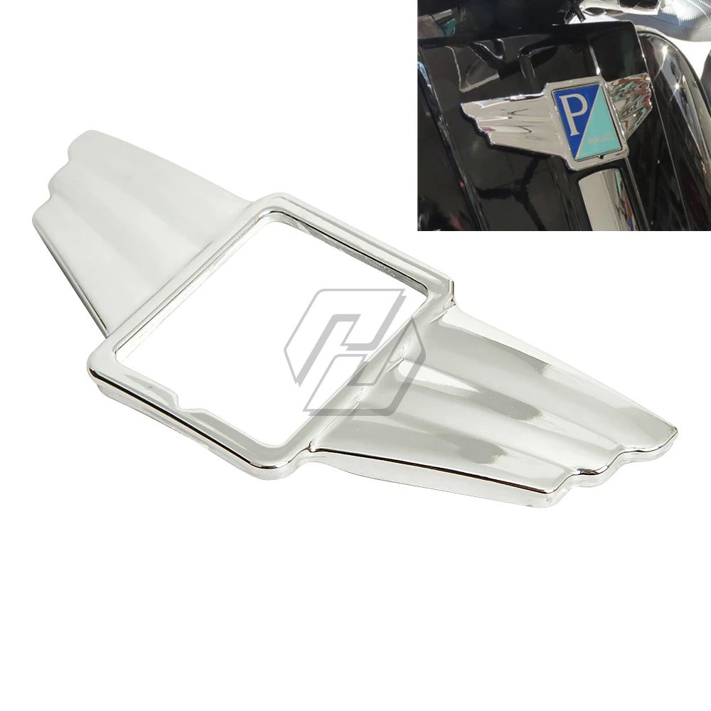 Motorcycle Chrome Wings Logo Trim Case for Piaggio Vespa GTS300 Super Sport S 50 150