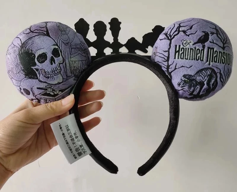 NEW Disney Parks The Haunted Mansion Graveyard Halloween Minnie Ears Headband Halloween Costume