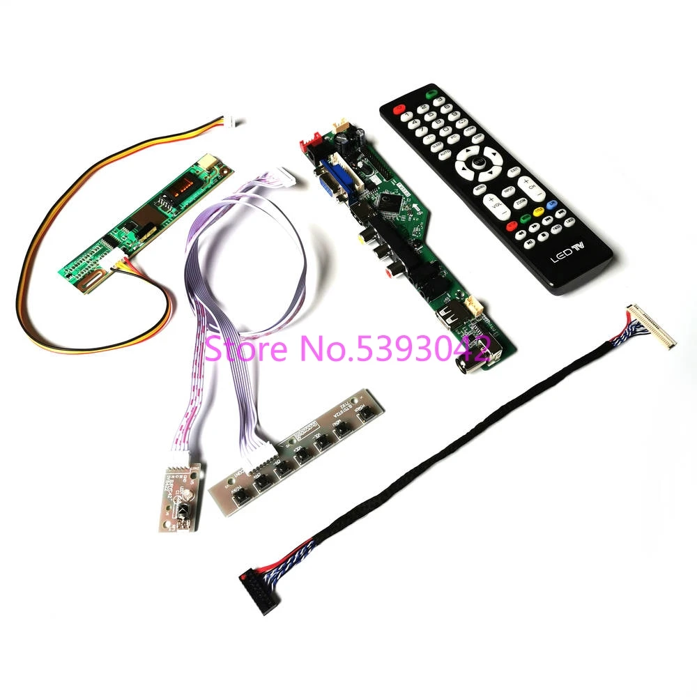 

Work For LP154W01-TLA1/A2/A3/A6/A8 Controller Driver Board DIY Kit AV+USB+VGA+HDMI-Compatible 1CCFL 1280*800 30-Pin LVDS Display