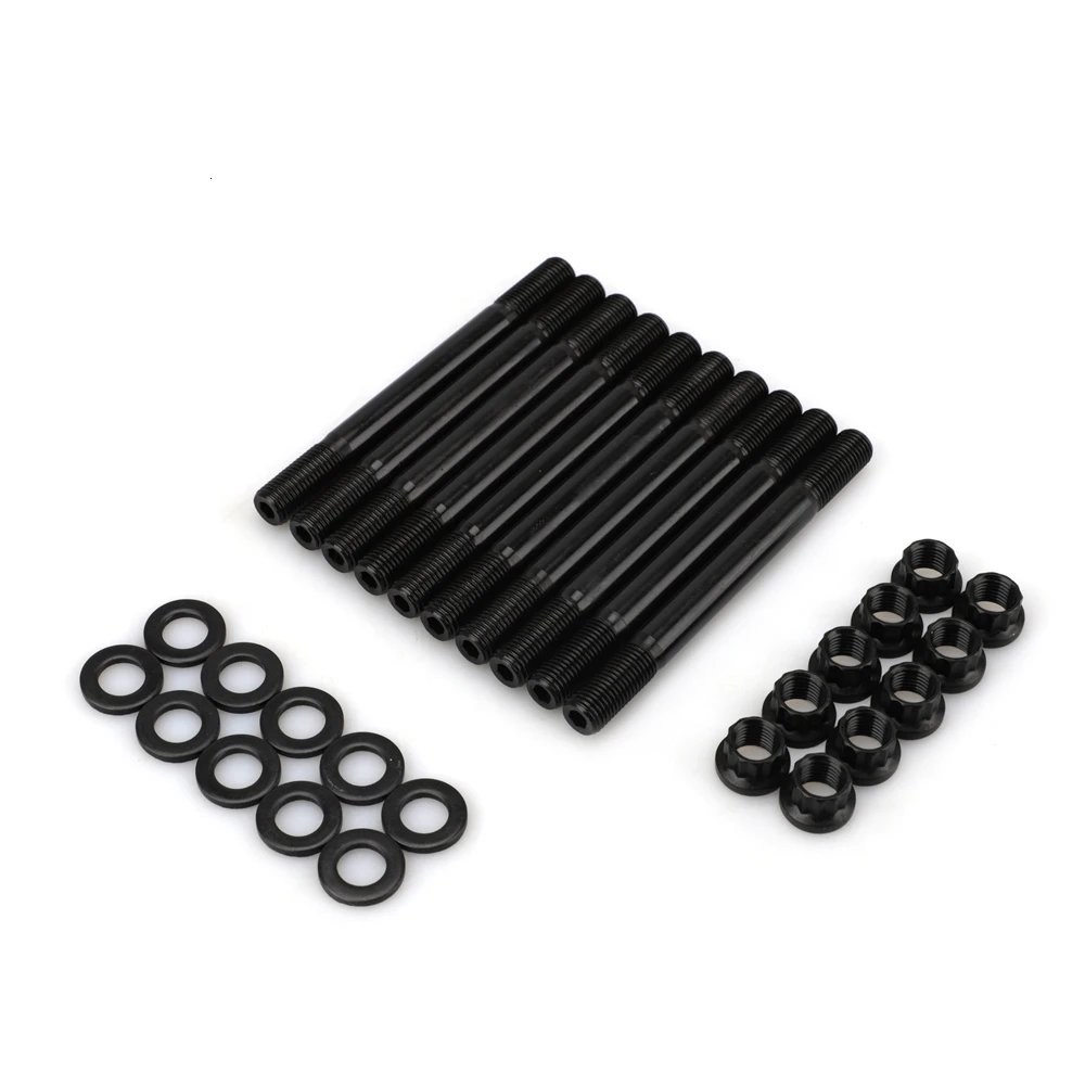 Cylinder Head Stud Kit For EVO8 EVO9 For Mitsubishi Eclipse 94-up 4G63 7-bolt 11mm