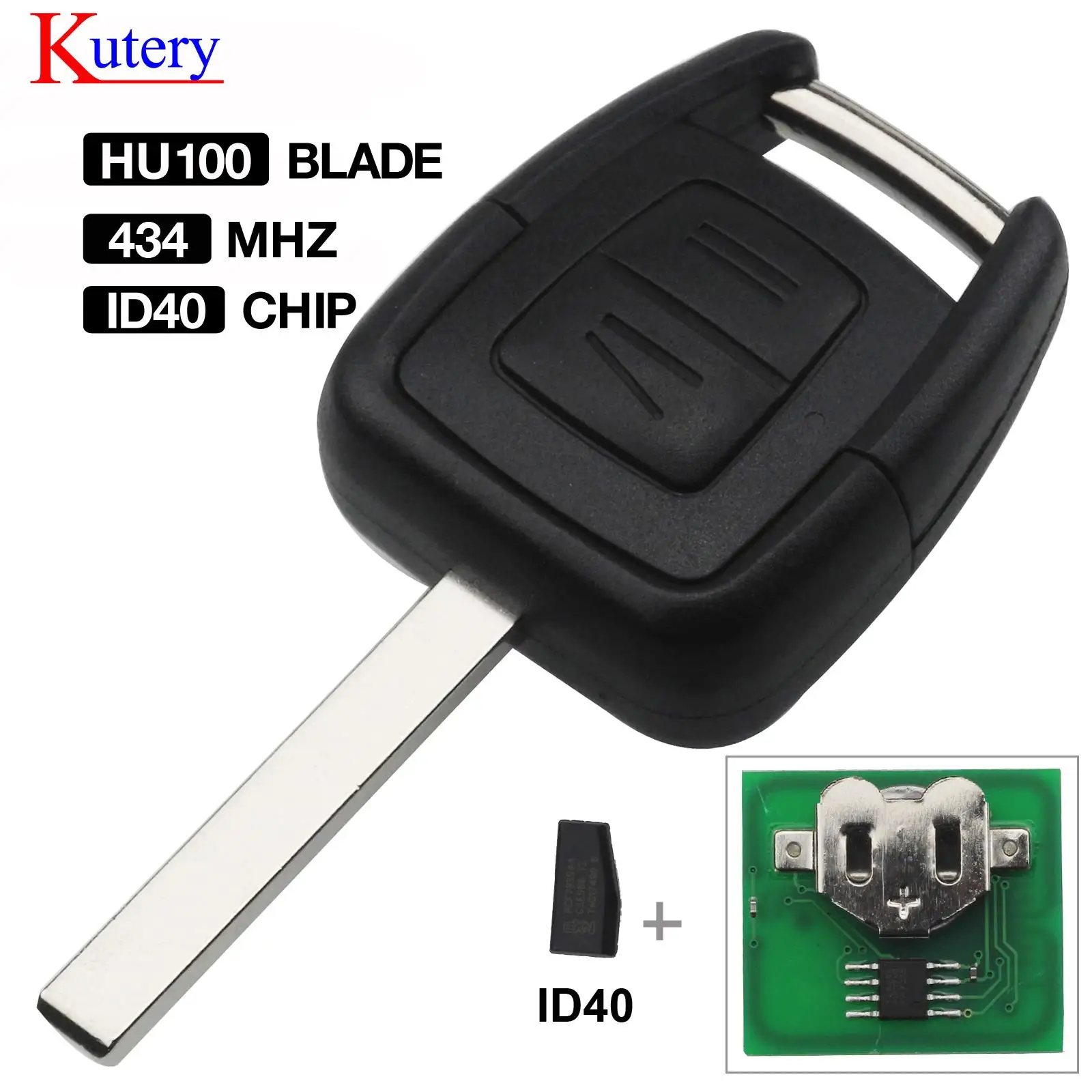 Jingyuqin 2 BTN 433Mhz ID40 Chip klucz zdalny do Opel Vauxhall Vectra Zafira OP1 24424723 z HU43 HU100 YM28 HU46 pusty klucz