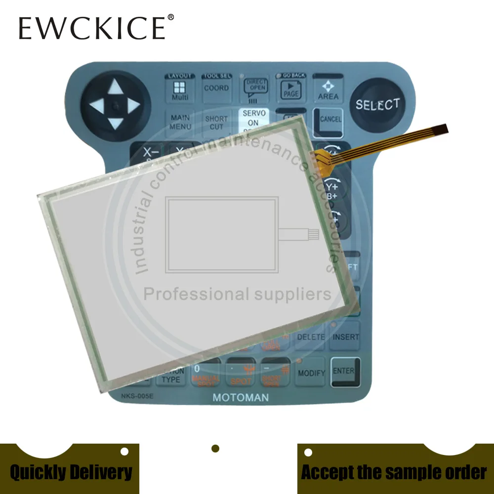 

NEW NKS-001C NX100 JZRCR-NPP01B-1 NKS-005E HMI PLC Touch screen AND Front label Touch panel AND Frontlabel