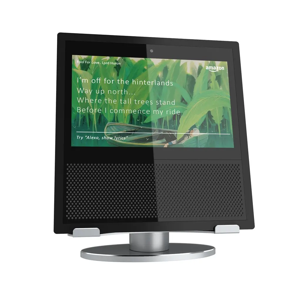 Staffa di Base antiscivolo con supporto in alluminio per Amazon Echo Show 5 supporto per altoparlante con staffa girevole a 360 gradi