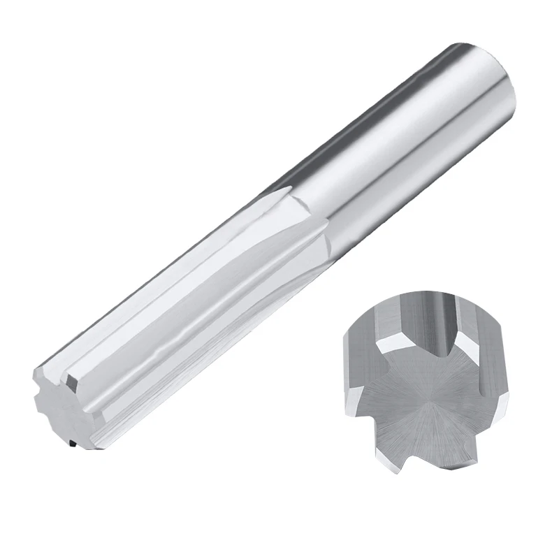 BEYOND 초경 척 리머 코팅 HRC55 H7 나선형 또는 스트레이트 플루트 리머 텅스텐 강 CNC 커터 2mm 3mm 4mm 6mm 4 6F