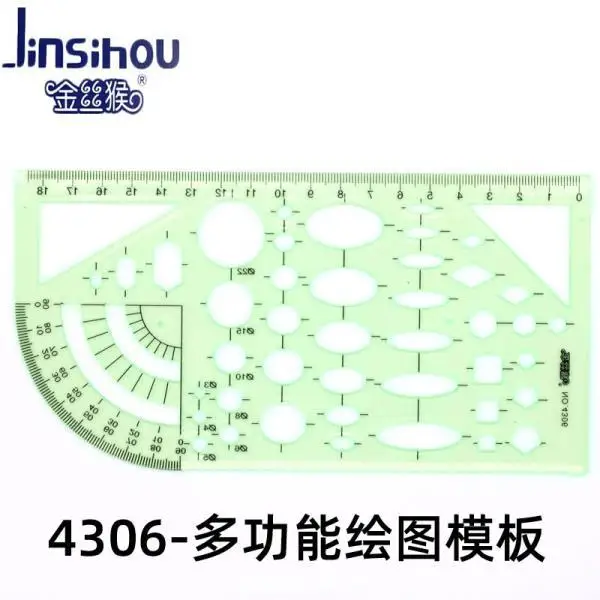 Jinsihou Sjabloon Heerser Curve Cirkel Ovale Tekening Sjabloon Heerser Architectuur Elektricien Interieur Decoratie Schets Heerser