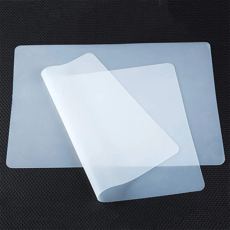 Transparent Silicone Pad Clear Mat Resin Pad Non-Slip Heat Resistant Reusable Sticky Plate For UV Epoxy Resin Craft Making Tool