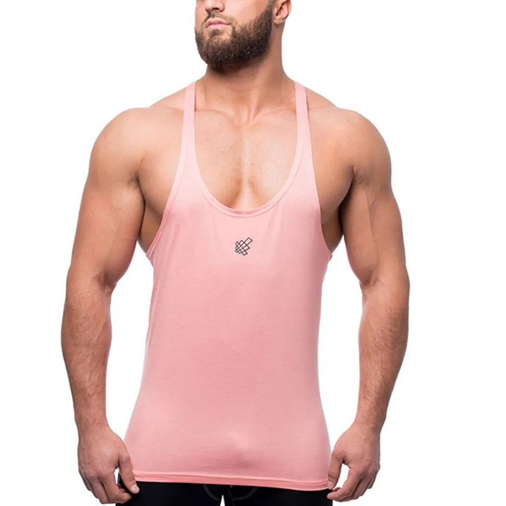 Summer Men Tops Black Sleeveless Tank Bodybuilding Sport Fitness Workout Vest Casual Undershirts Tanks Ropa Hombre Male Clothing