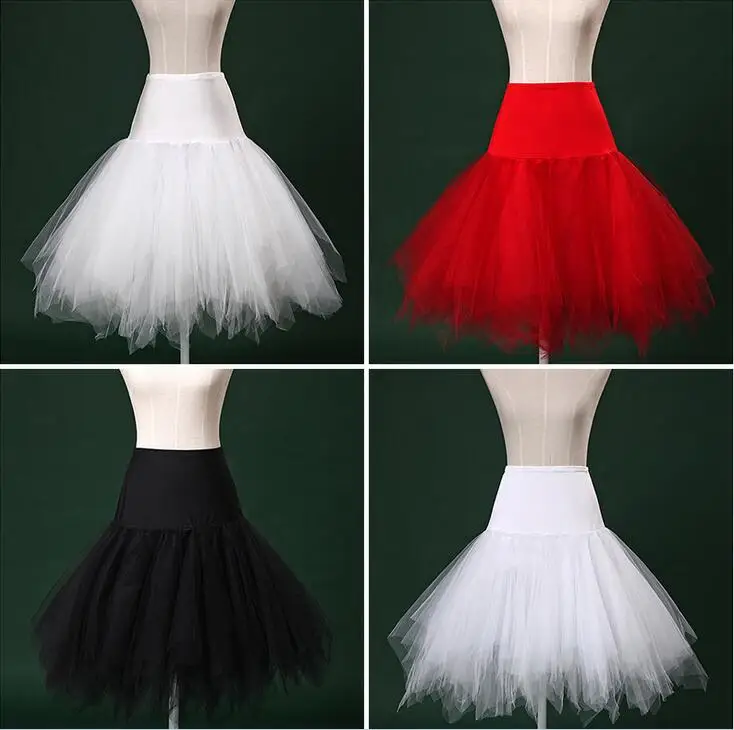 2020 neue 2018 Kurze Petticoat Tüll Röcke Frauen Elastische Stretchy Schichten Sommer Erwachsenen Tutu Rock Unterrock Rockabilly