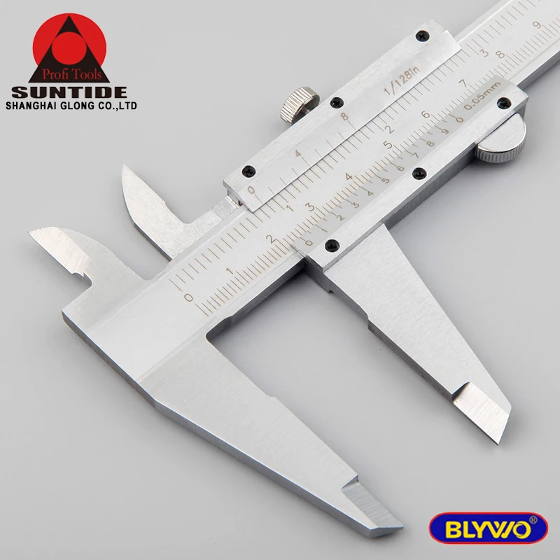 12 inch Hardened Chrome Plated Non-digital Vernier Caliper measuring device for inside, outside depth, and step measurements