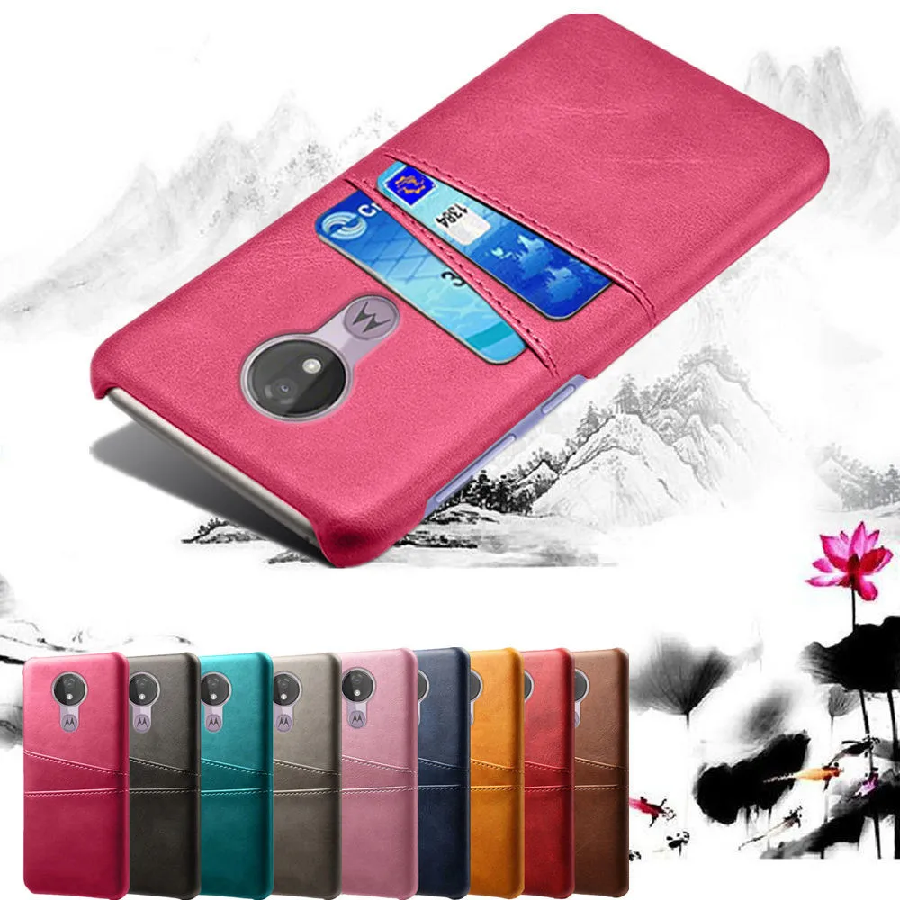 Capa protetora para smartphone, proteção para telefone inteligente, em couro, com espaço para cartões, para motorola moto g7 power play g6 e5 z4 moto p40 power one p30 note