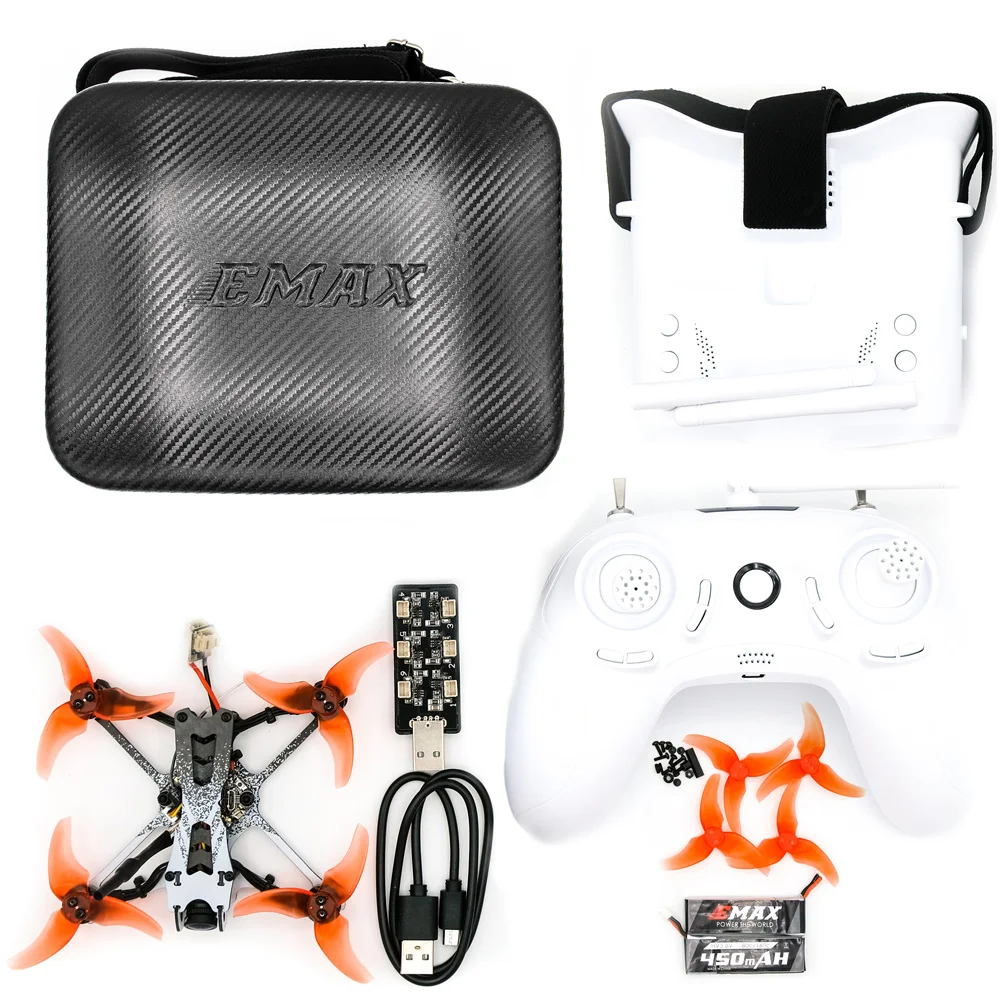 EMAX Tinyhawk II Freestyle 115mm 2.5 inch F4 5A ESC FPV Racing RC Drone BNF /RTF Version with Fpv Goggle/ Remote Control