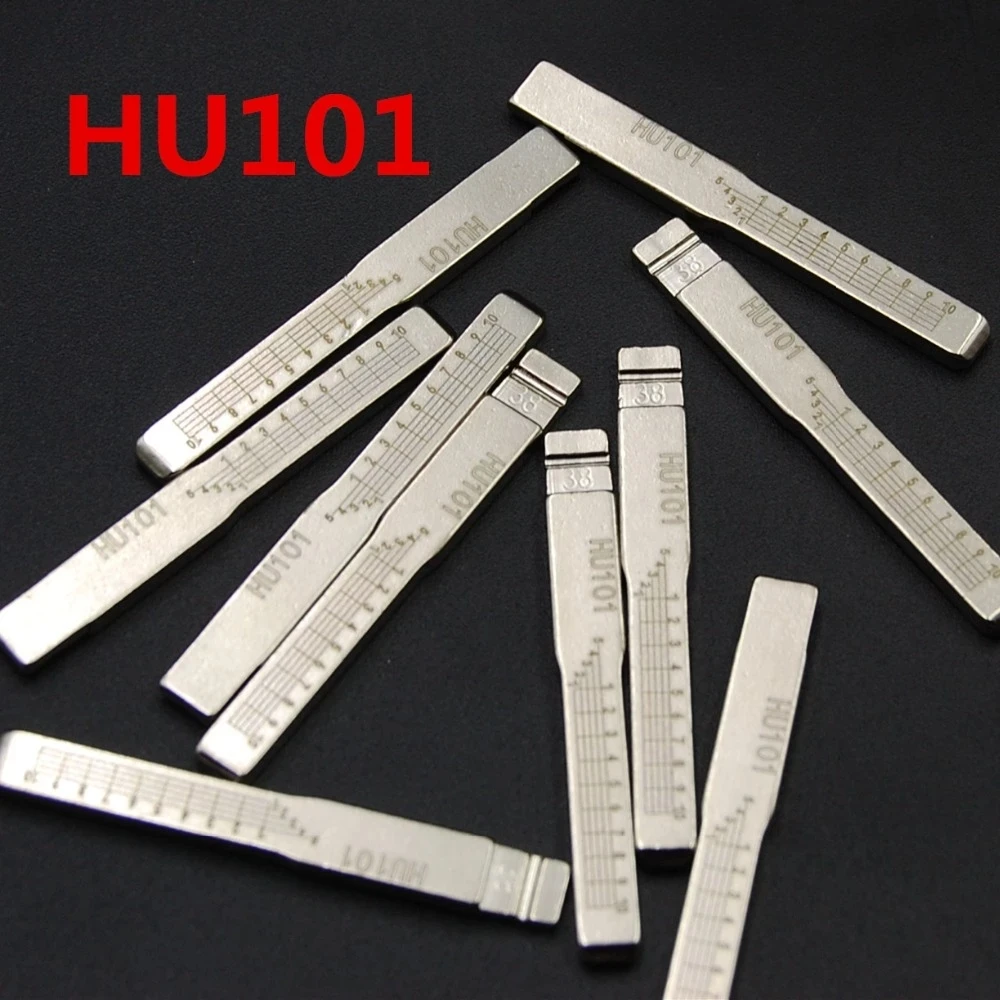 5PCS HU101 #38 Engraved Line Key Blade Scale Shearing Teeth Cutting Key Blank Clipper Key Blade For Ford,Jaguar LandRover for KD