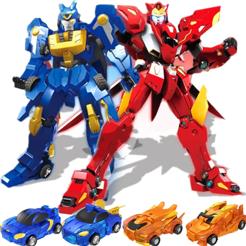 

Burst Speed Merge Deformation Robot Chariot Mecha Toy Car Action Figures Collision Fit Transform Robot Kids Toys Birthday Gift