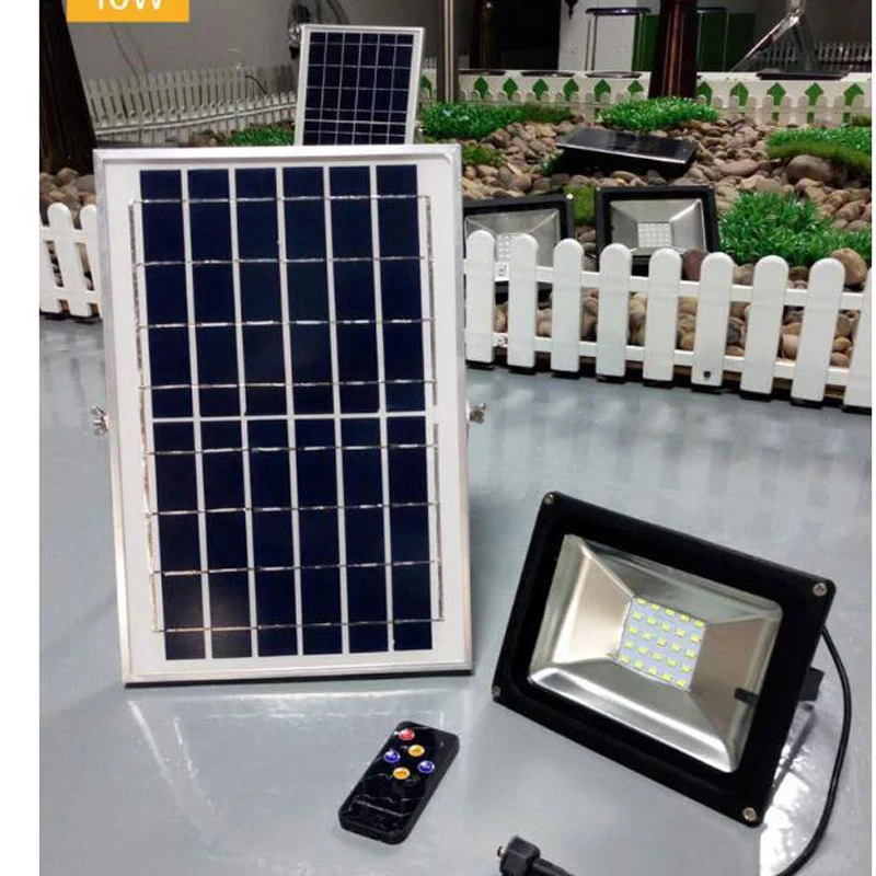 

5PCS 10W 20W 30W 50W 100W Rechargeable Solar Floodlight Solar Garden Aisle Street Flood Light Wall Lamp Remote Control