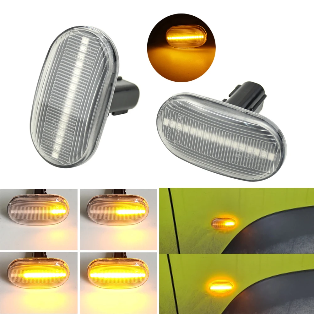 Dynamic Side Marker Turn Signal Indicator Repeater Light For Suzuki Jimny JB64W Sierra JB74W JB23W Lapin For Mazda For Chevrolet