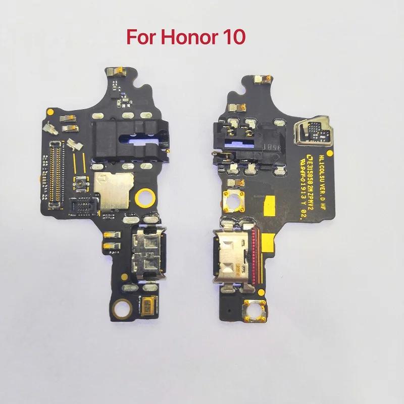 Charge Board For Huawei Honor 10 Charging Port USB Plug PCB Dock Connector Flex Cable With Microphone Replacement Parts