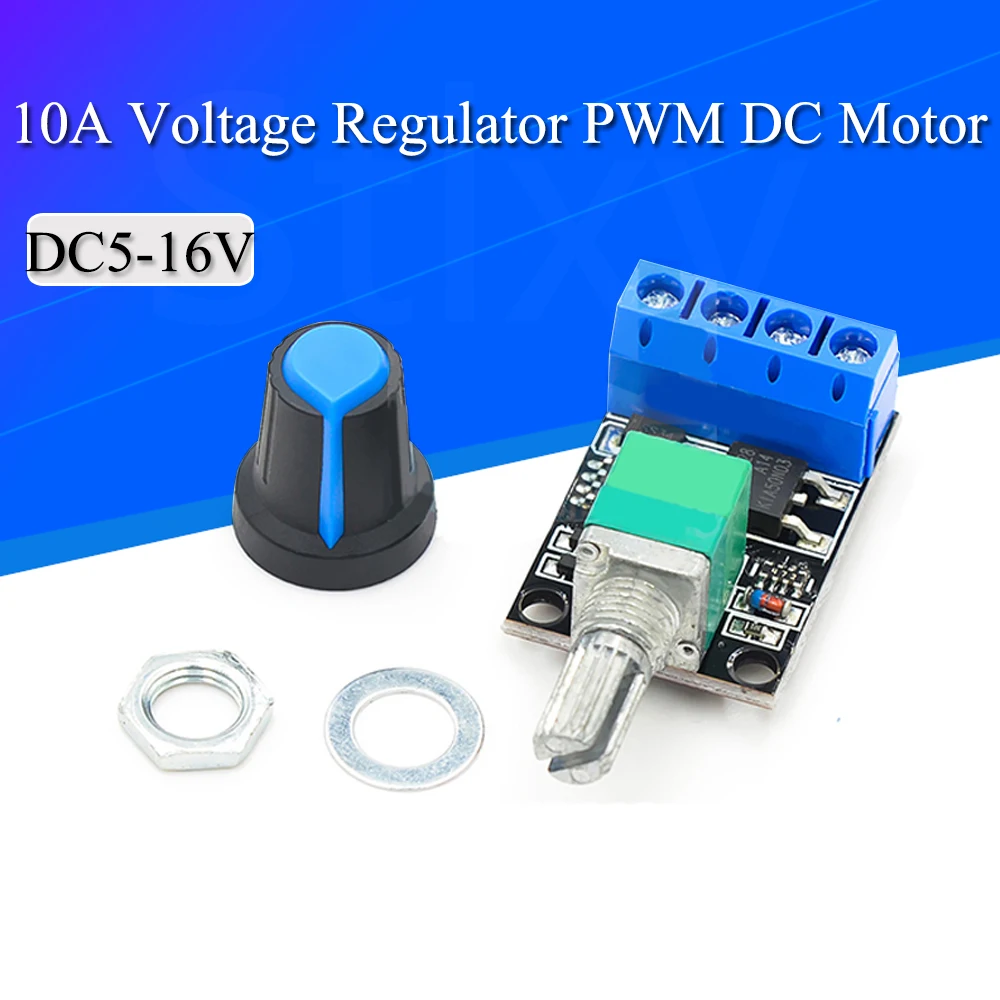 5V 12V 10A Voltage Regulator PWM DC Motor Speed Controller Governor Stepless Speed Regulator LED Dimmer Power Controller Motor