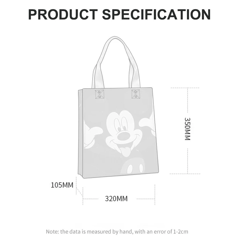 Disney mais novo bebê fralda tote saco maternidade mamãe à prova dwaterproof água bolsa para cuidados com o bebê multifuncional moda mickcy sacos