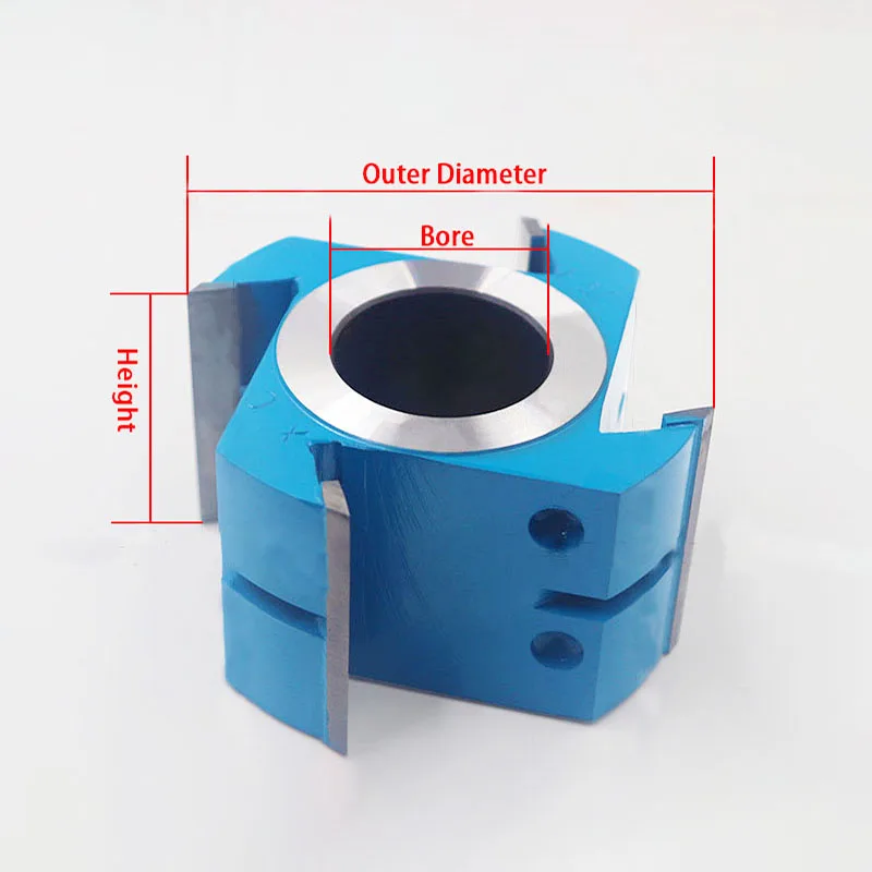 Integrated TCT Angle Cutter 45 Degree for Spindle Shaper Machine Carbide Material for Woodworking