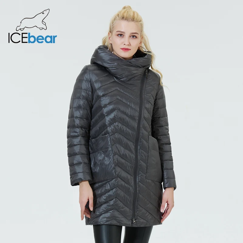 Imagem -02 - Icebear-jaqueta de Primavera para Mulheres Cabolsa de Qualidade Fashion Parka Brand Clothing Gwc20299d 2023