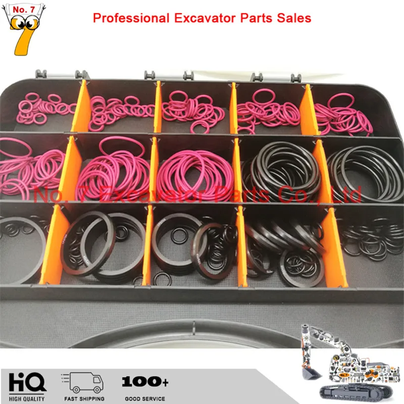 4C-4782 upgraded version 270-1528D adds four types of square O-rings, used in CAT O-ring kits for Caterpillar excavators