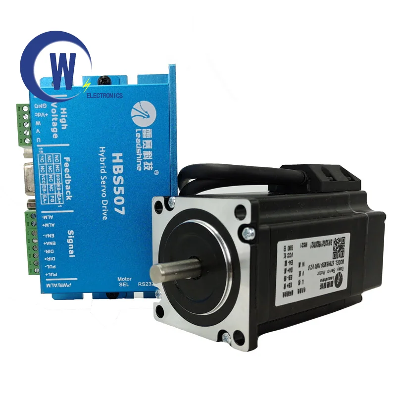 

Leadshine New Nema23 3 Phase Hybrid Servo Closed Loop Motor Drive Kit HBS57+573HBM20-1000 HBS507 57 2NM 1000Line Stepper Motor