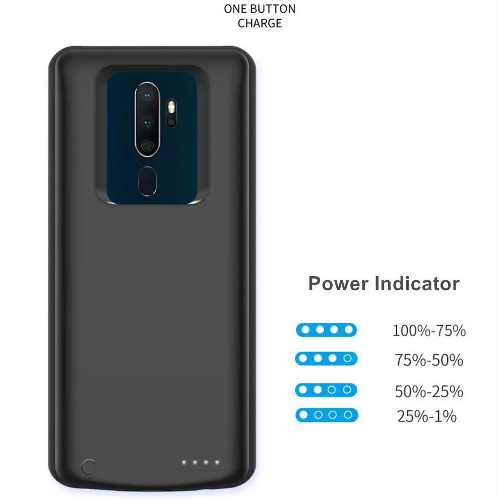 10000 Mah For OPPO A11 A11X A9 A9X Reno 4 Find X2 ACE 2Z 10X Z Reno 3 Reno 2 A92S K5 K3 Realme X2 Pro Battery Case Power Bank