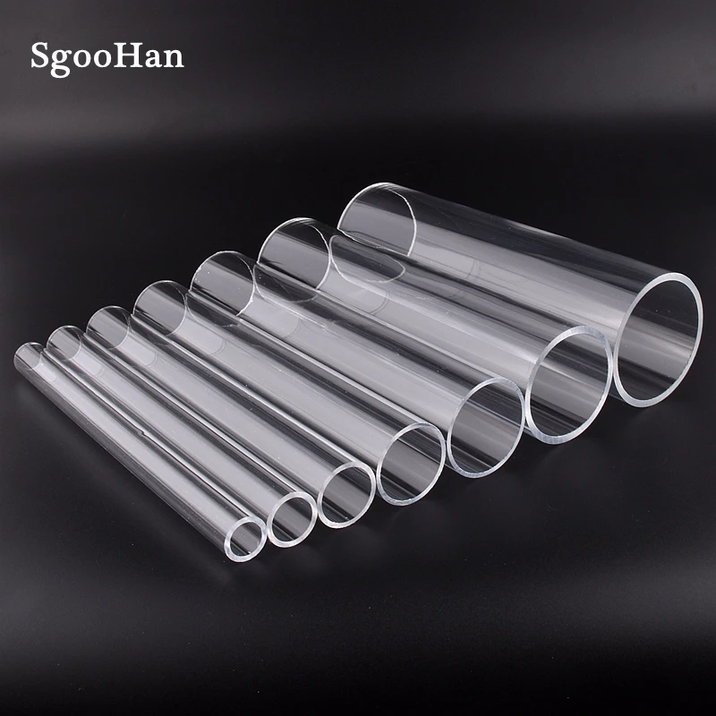 5pcs Length 20cm O.D 16~110mm Clear Plexiglass Acrylic Aquarium Fish Tank Tube Home DIY Filter Accessories Water Tank PMMA Pipe