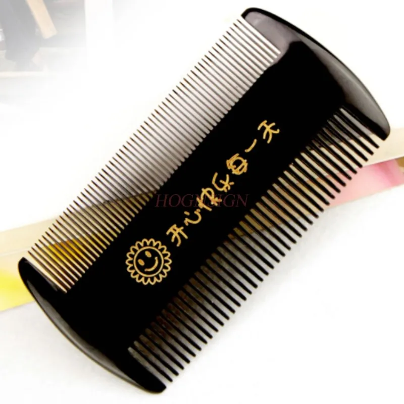 

dandruff comb Authentic Natural Yak Horn Combs Scorpion Dense Teeth Anti Static Hair Loss Encryption Dandruff Comb For Female