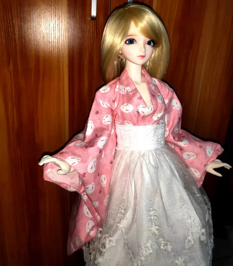 1/6 1/4 1/3 BJD Accessories doll clothing  Japanese kimono yukata + skirt for BJD/SD,not include doll,shoes,wig and other E2495A