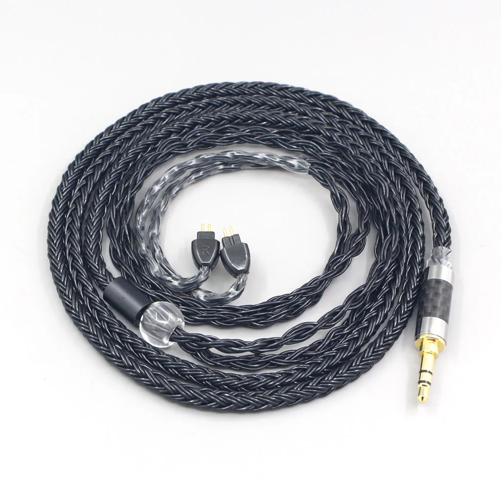 16コア7noccブラック編組ヘッドセット,4.4mmヘッドセット,hifiman用ケーブル,ダイナミックドライバーln007667