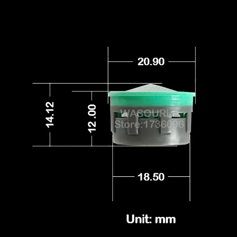 WASOURLF-aireador de grifo de ahorro de agua, 6 piezas, 4L, 6L, 8L, M24, macho, M22, rosca hembra, cabezal de grifo, burbujeador, accesorios de baño al por mayor