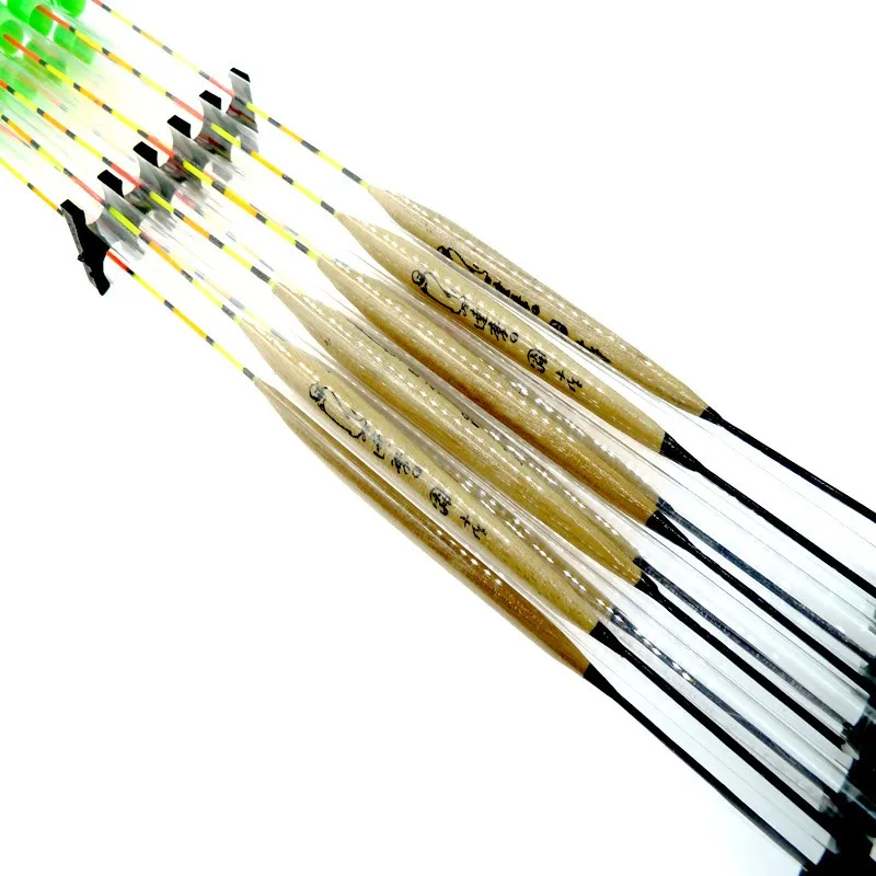 5 sztuk/partia drewno Balsa spławik wędkarski płytkie wody lód Flotteur Peche Bobbers drewniane spławik rybny akcesoria wędkarskie Tackle
