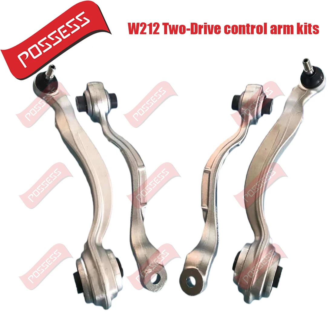 4 Pieces Front Lower Suspension Control Arm For Mercedes Benz E-Class W212 S212 Two-Drive, 2123302911 2123302711 2123302811