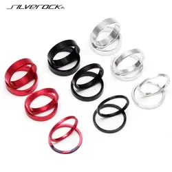 SILVEROCK  5pcs CNC Alloy Bike Spacer Shim for Bicycle Chainring Bolt 1mm 2mm 3mm 5mm