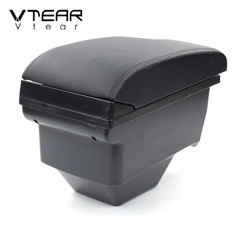 Vtear Car Armrest Cushion USB Centre Console Storage Box ABS Arm Rest Pad Interior Accessories Decoration Parts For MG ZS 2018