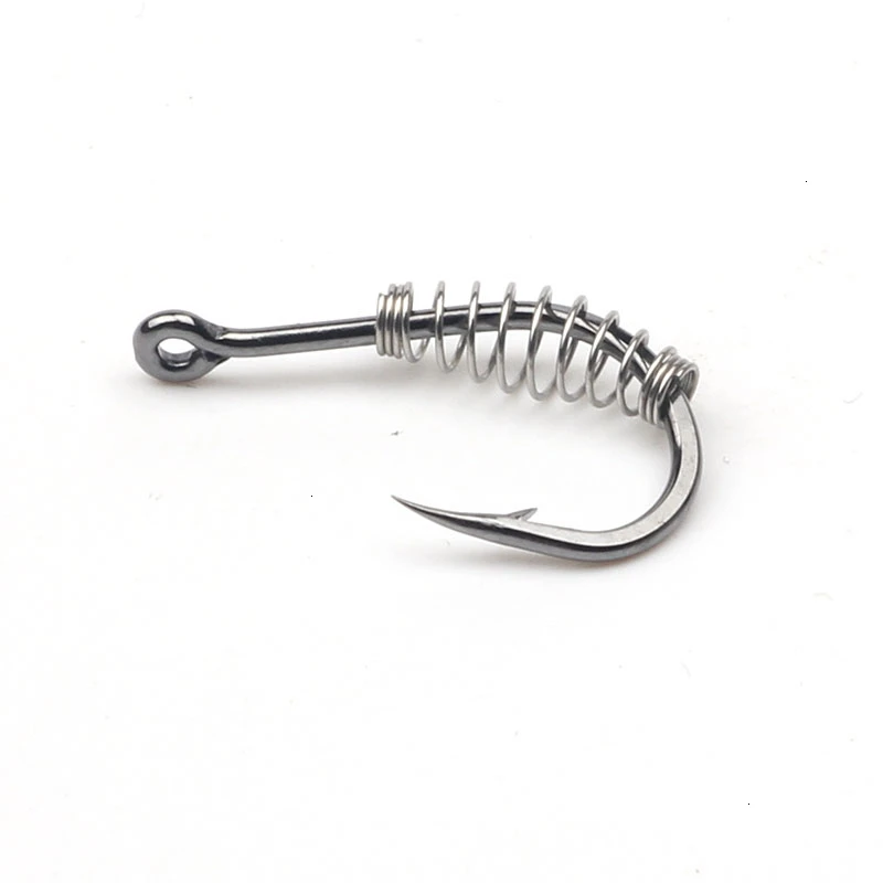 Rompin 10 قطعة/الوحدة الربيع الصيد السنانير الفولاذ المقاوم للصدأ الشائكة قطب انفجار السنانير تهزهز ل الكارب يطير الصيد Pesca خطافات الصيد